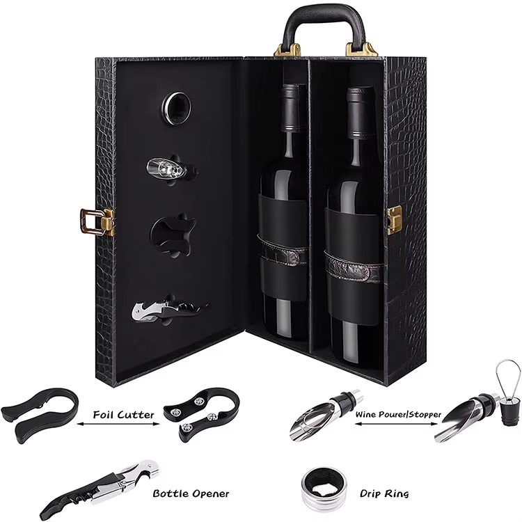 Luxury Leather Wine Packaging Gift Box