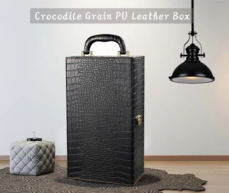 Luxury Leather Wine Packaging Gift Box