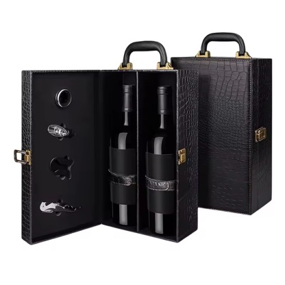 Luxury Leather Wine Packaging Gift Box
