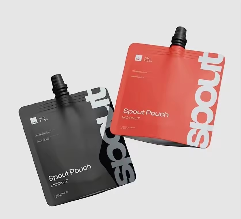 Food Safe Juice Beverage Pouch with Spout