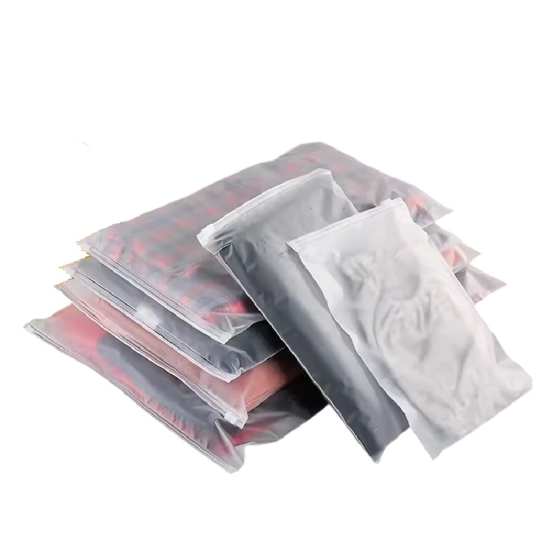 Plastic Translucent Poly Zipper Bag for Clothing