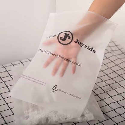 Plastic Translucent Poly Zipper Bag for Clothing