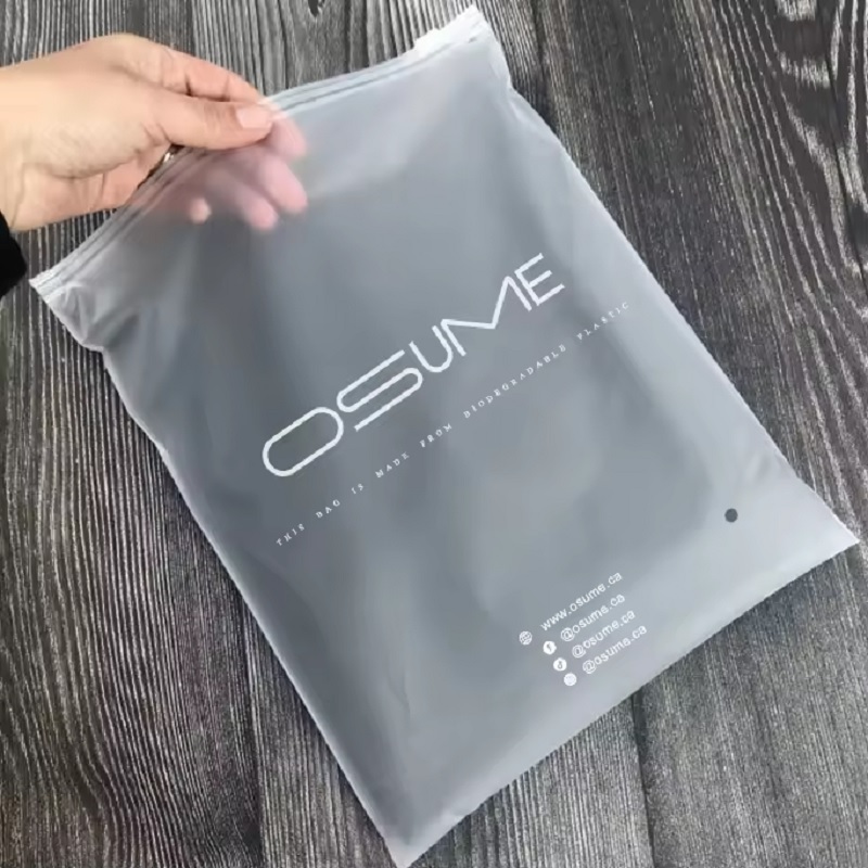 Plastic Translucent Poly Zipper Bag for Clothing