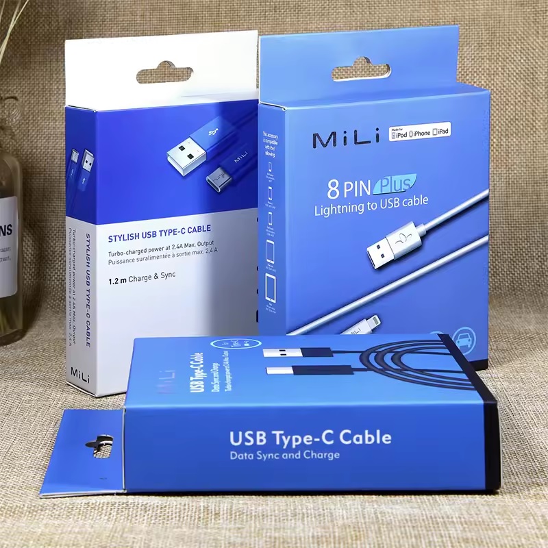 USB Cable Paper Packaging Box