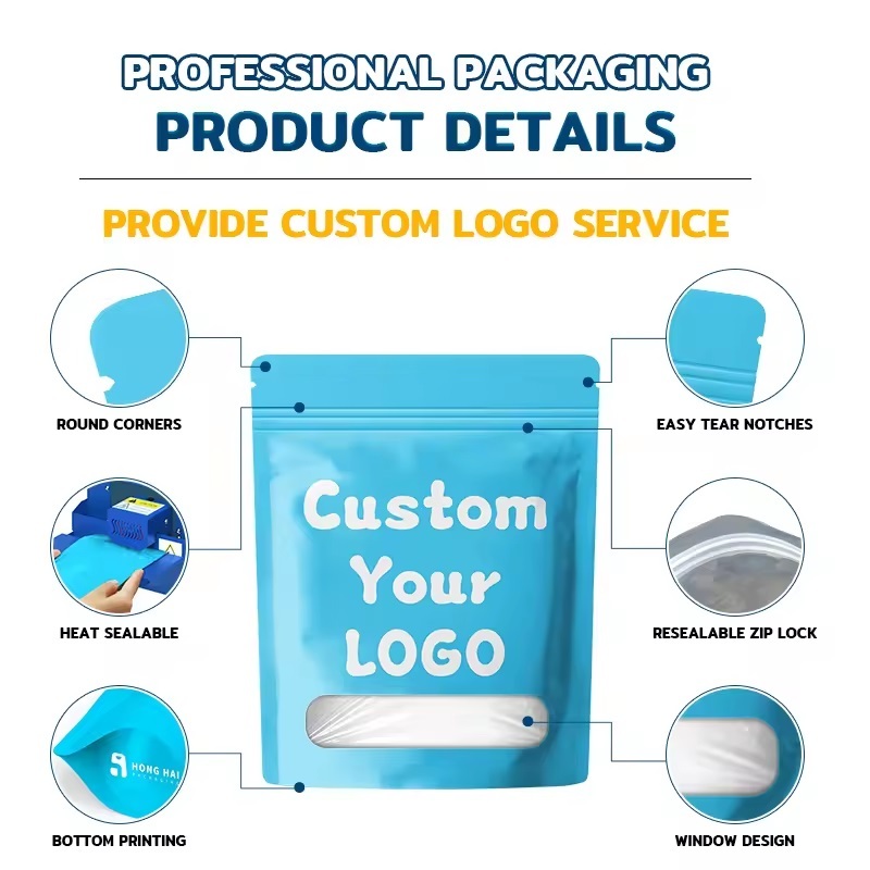 Plastic Ziplock Custom Mylar Bags