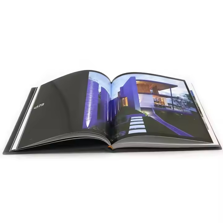 Hardcover brochure with slipcase