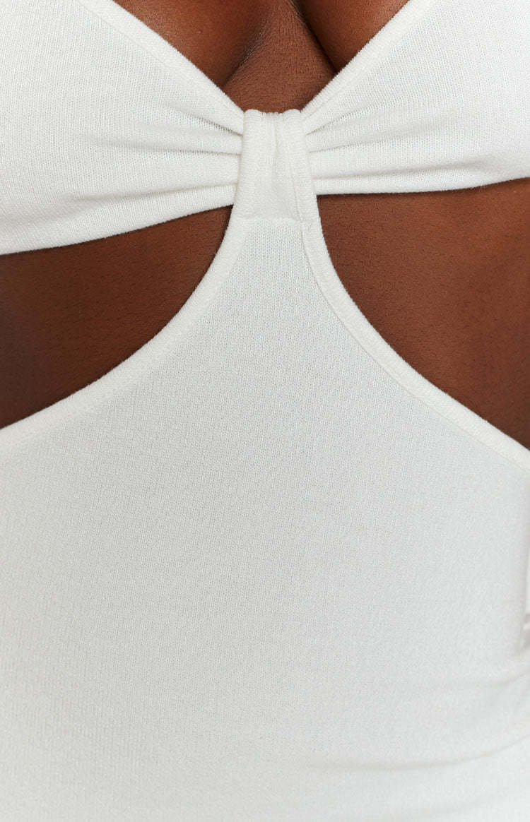 Catalina Cut Out Midi Dress White-Vavasi.All Rights Reserved.