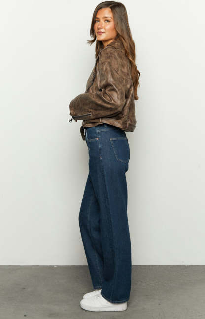 Abrand Kaley Slouch Blue Denim Jeans-Vavasi.All Rights Reserved.