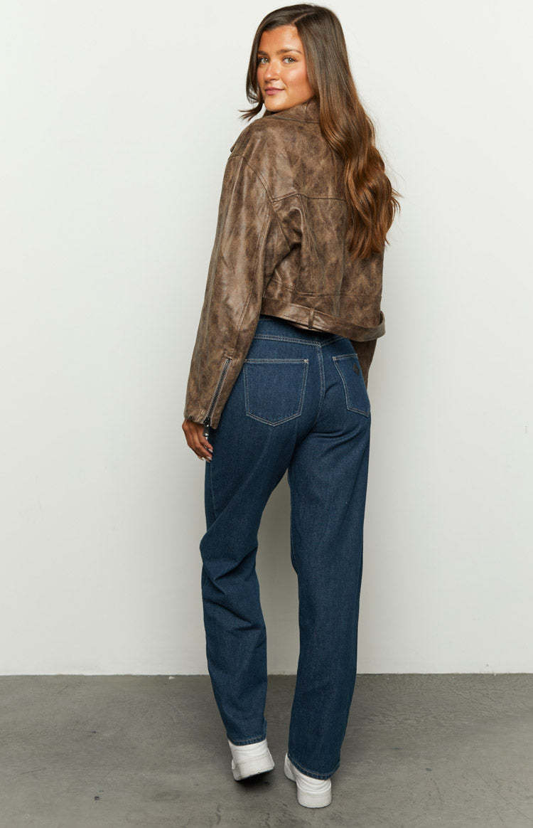 Abrand Kaley Slouch Blue Denim Jeans-Vavasi.All Rights Reserved.