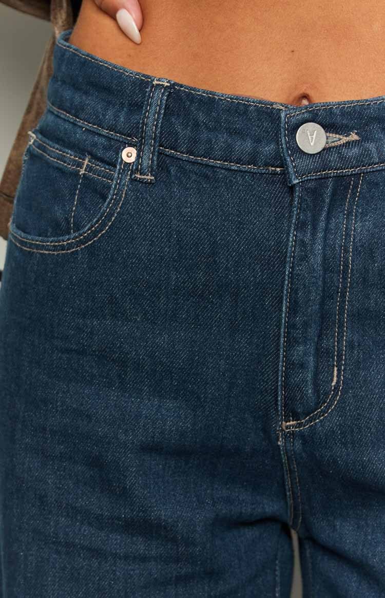 Abrand Kaley Slouch Blue Denim Jeans-Vavasi.All Rights Reserved.