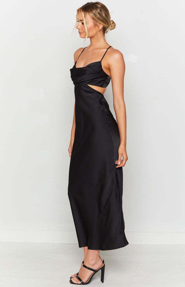 Taleah Cut Out Maxi Dress Black-Vavasi.All Rights Reserved.