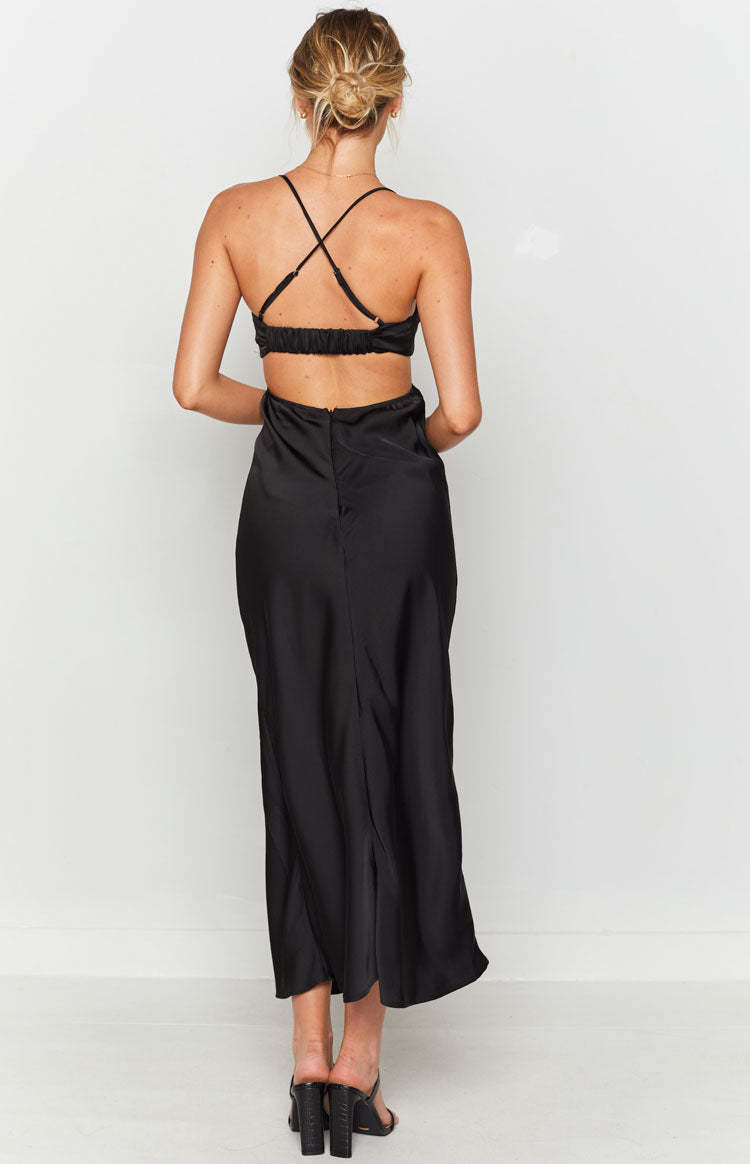 Taleah Cut Out Maxi Dress Black-Vavasi.All Rights Reserved.