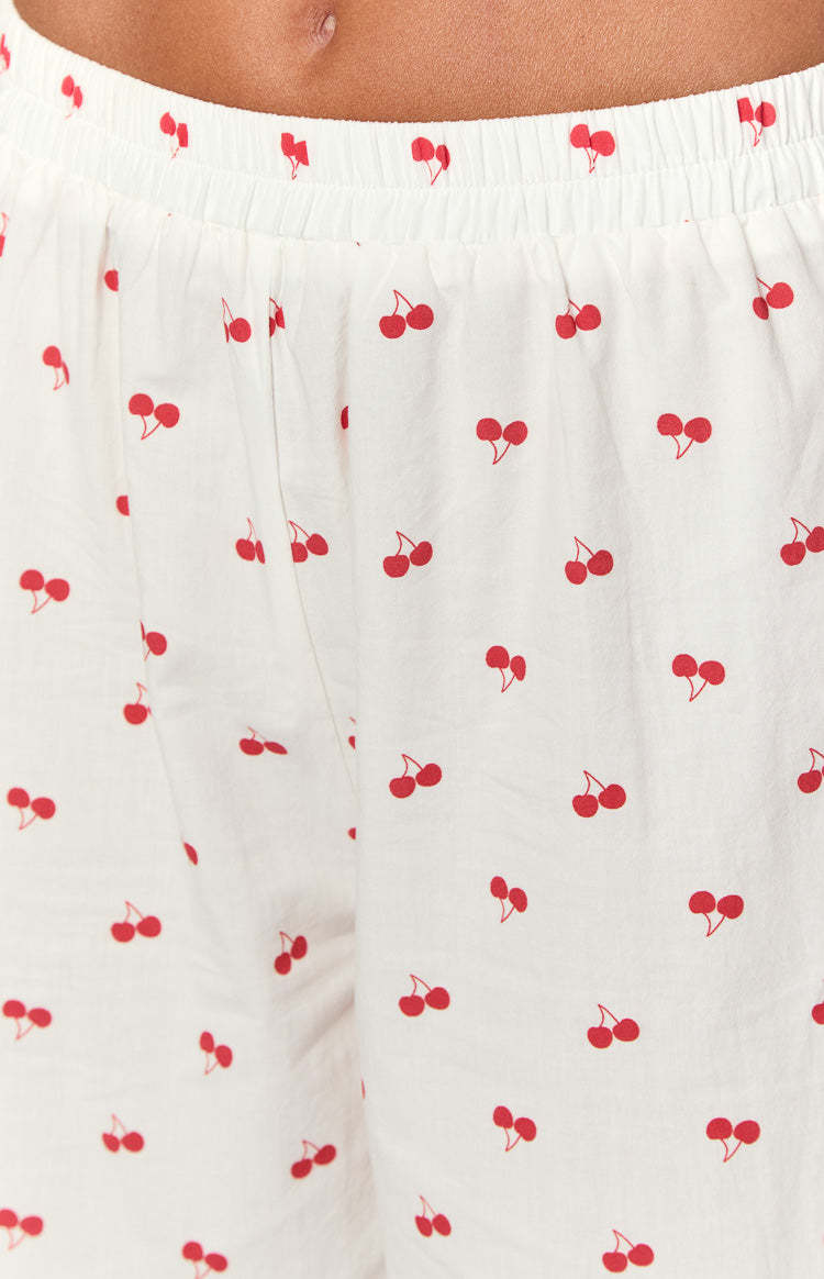 Alexea Cherry Print Pajama Pants-Vavasi.All Rights Reserved.
