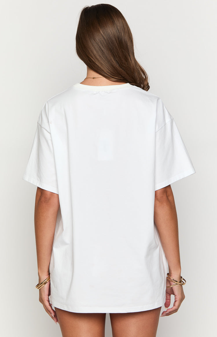Arnie Bow White Tee-Vavasi.All Rights Reserved.