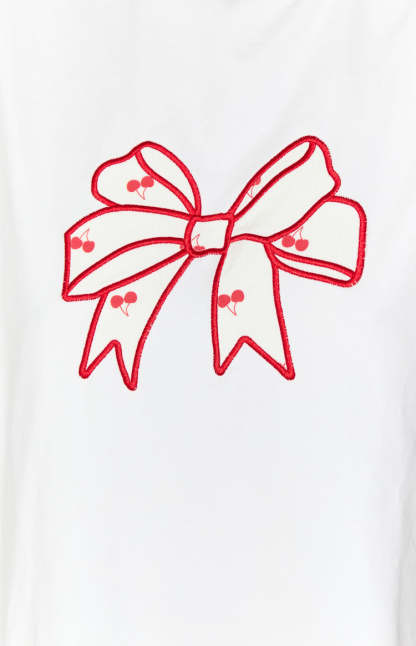 Arnie Bow White Tee-Vavasi.All Rights Reserved.