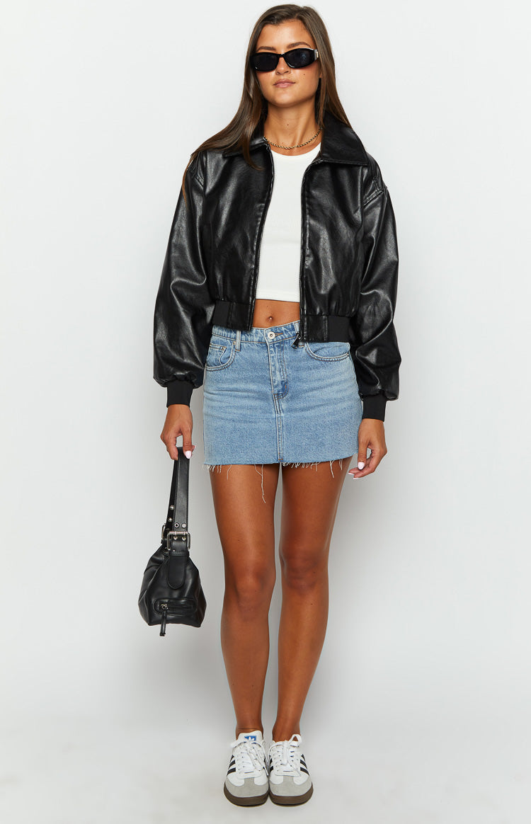 Abbi Black Cropped Jacket-Vavasi.All Rights Reserved.
