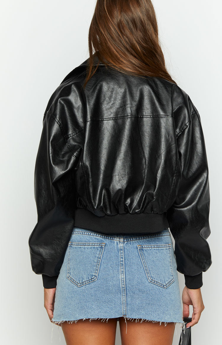 Abbi Black Cropped Jacket-Vavasi.All Rights Reserved.
