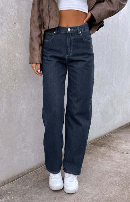 Abrand Kaley Slouch Blue Denim Jeans-Vavasi.All Rights Reserved.