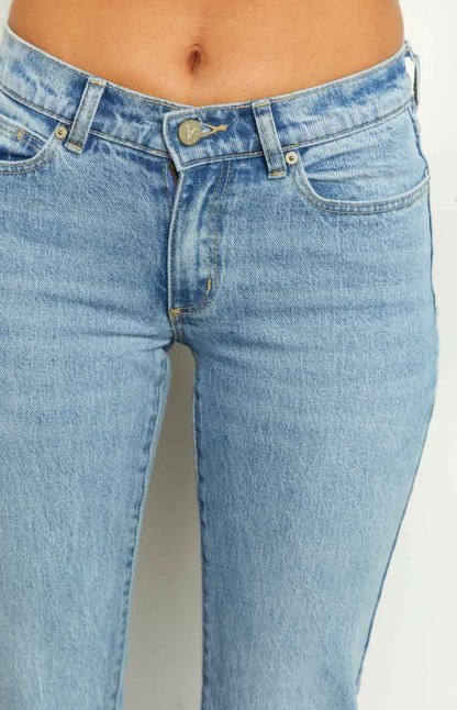Abrand April 99 Low Boot Blue Denim Jeans-Vavasi.All Rights Reserved.