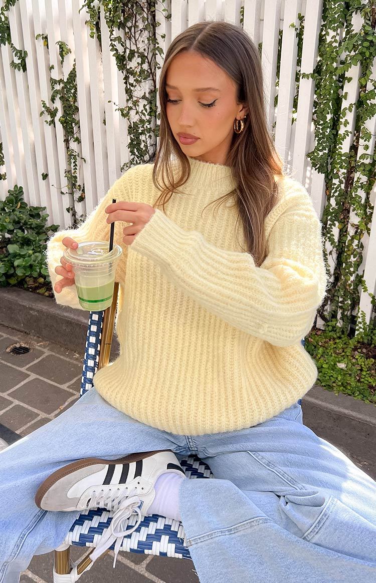 Ace Yellow Oversized Sweater-Vavasi.All Rights Reserved.
