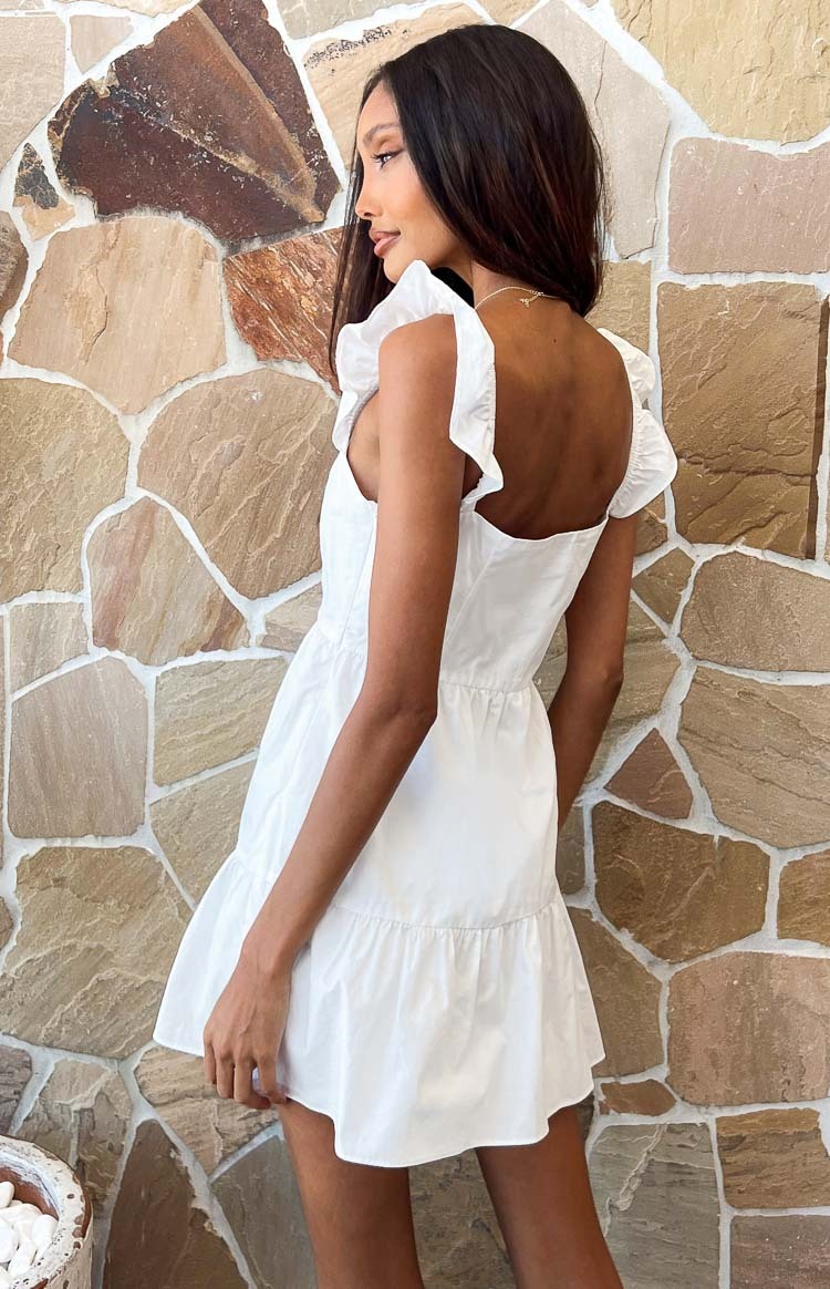 Adair White Mini Dress-Vavasi.All Rights Reserved.