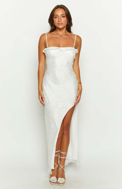 Adelaide White Maxi Dress-Vavasi.All Rights Reserved.