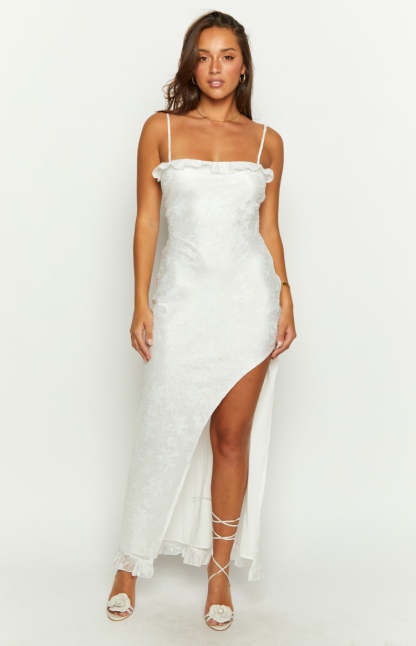 Adelaide White Maxi Dress-Vavasi.All Rights Reserved.