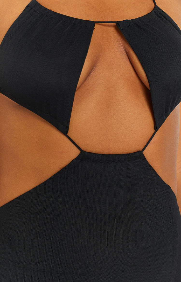 Adelita Black Midi Dress-Vavasi.All Rights Reserved.