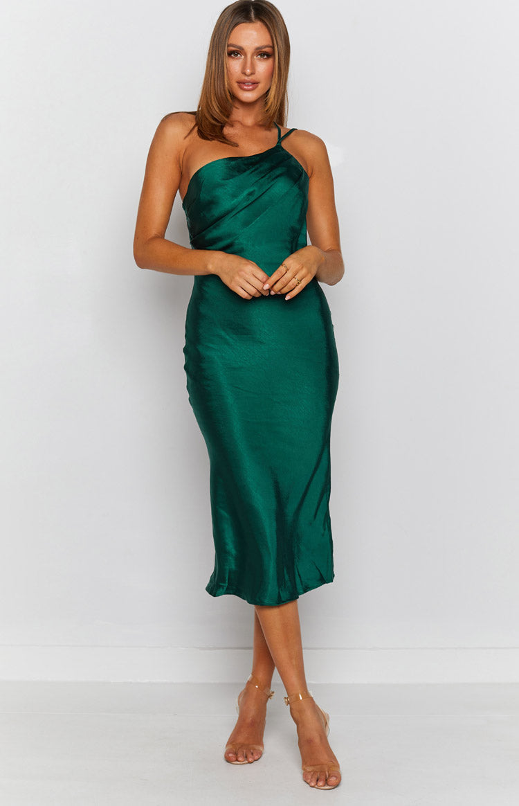 Adella Midi Dress Emerald-Vavasi.All Rights Reserved.