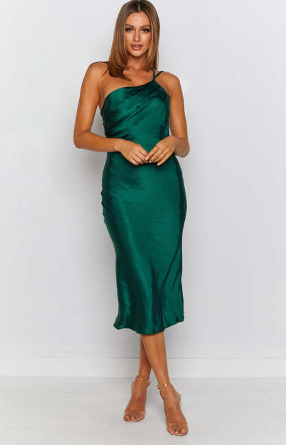 Adella Midi Dress Emerald-Vavasi.All Rights Reserved.
