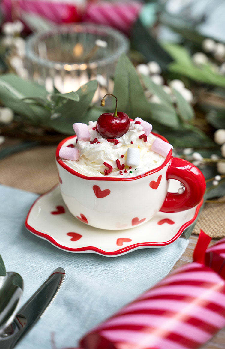 Adore Red Heart Mug Set-Vavasi.All Rights Reserved.