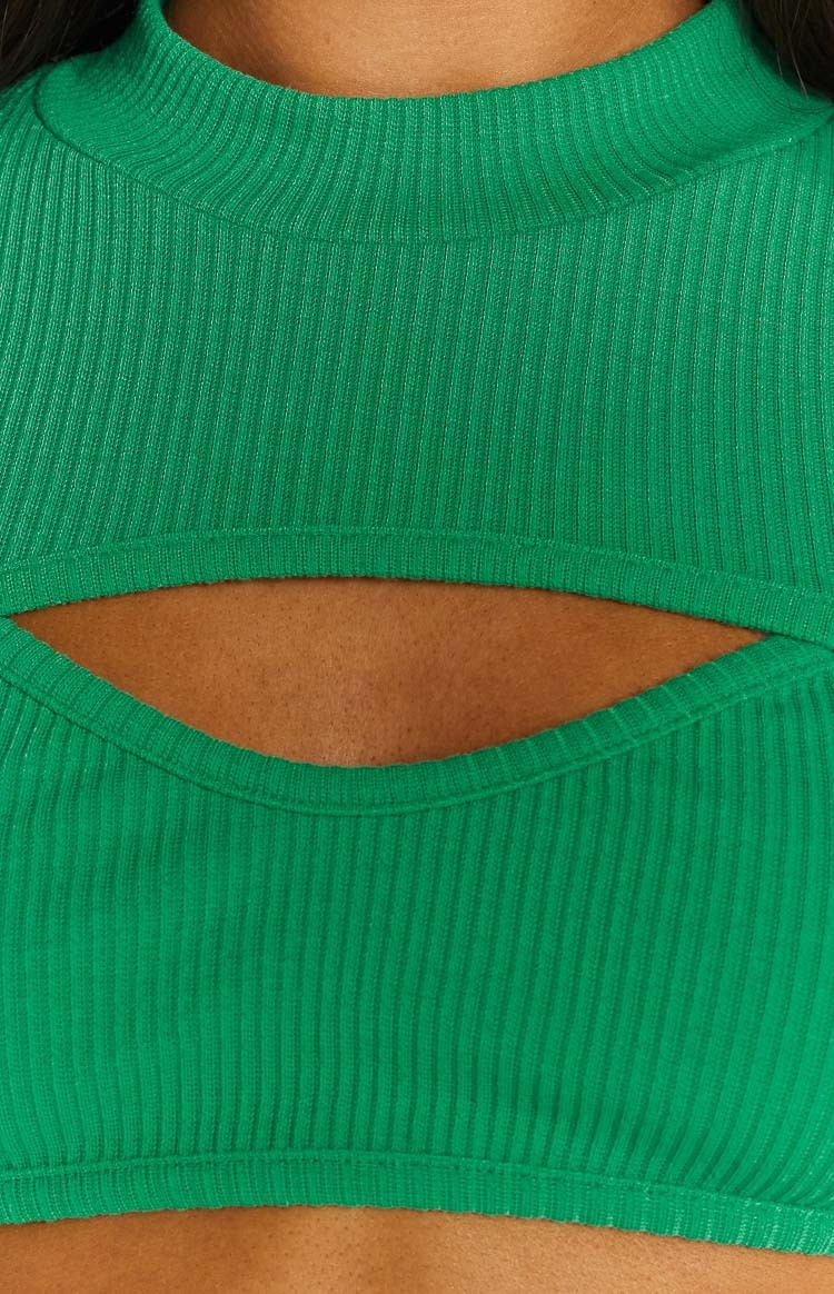 Adventure Green Rib Top-Vavasi.All Rights Reserved.