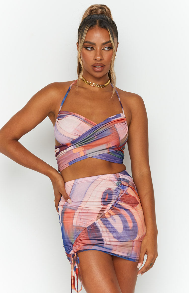Aimee Multi Mini Skirt-Vavasi.All Rights Reserved.