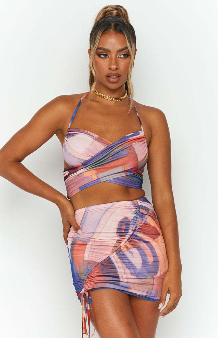 Aimee Multi Mini Skirt-Vavasi.All Rights Reserved.