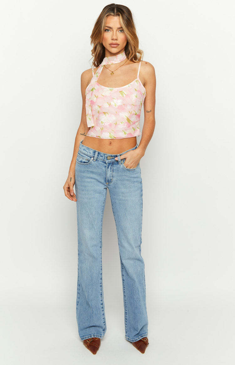 Irina Pink Print Cami Top-Vavasi.All Rights Reserved.