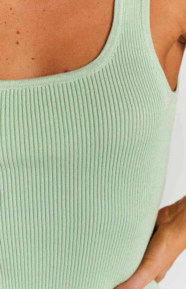 Akiva Mint Knit Midi Dress-Vavasi.All Rights Reserved.