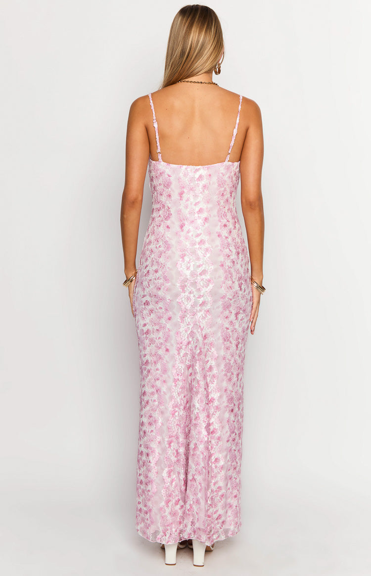 Alanna Pink Lace Maxi Dress-Vavasi.All Rights Reserved.