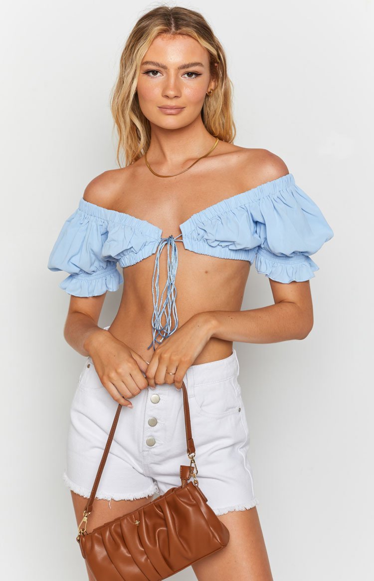 Alannah Crop Top Pastel Blue-Vavasi.All Rights Reserved.