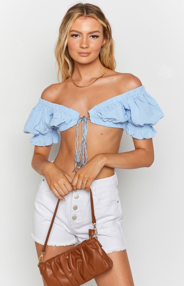 Alannah Crop Top Pastel Blue-Vavasi.All Rights Reserved.