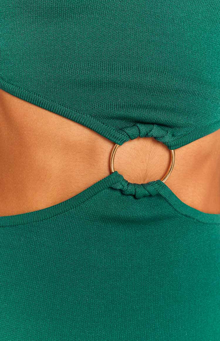Alessandra Green Mini Dress-Vavasi.All Rights Reserved.