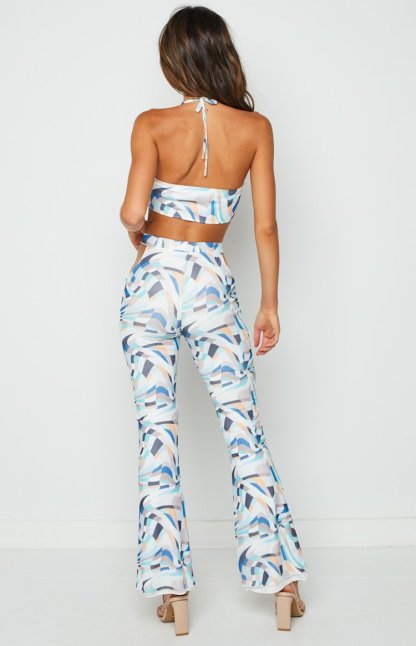 Alessia Multi Print Mesh Pants-Vavasi.All Rights Reserved.