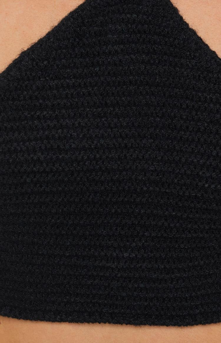 Aleya Crochet Top Black-Vavasi.All Rights Reserved.