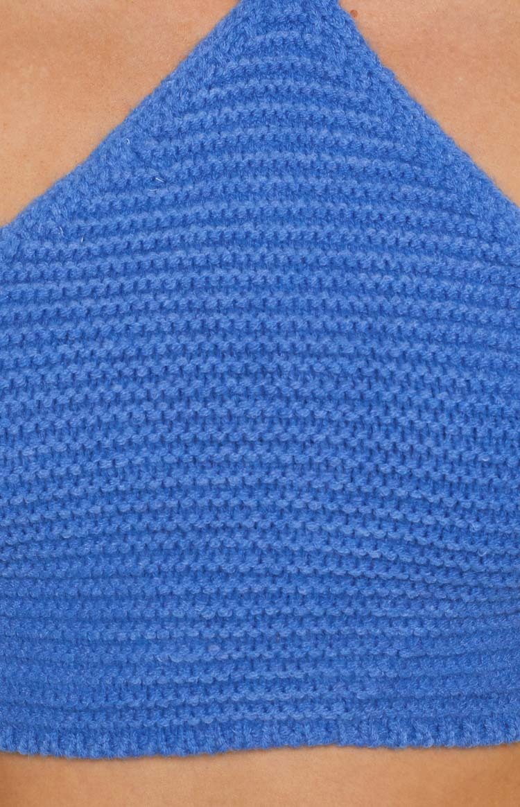 Aleya Crochet Top Blue-Vavasi.All Rights Reserved.