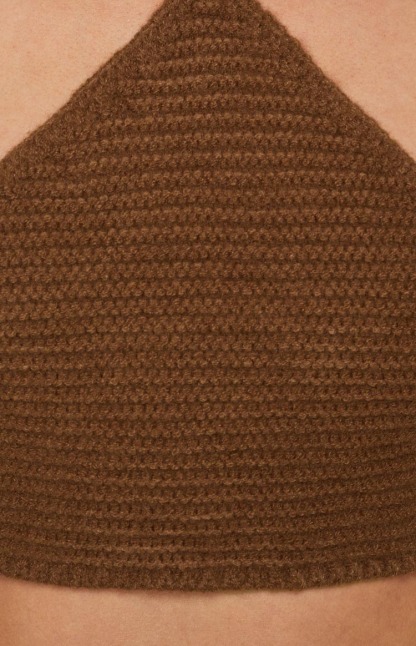 Aleya Crochet Top Brown-Vavasi.All Rights Reserved.