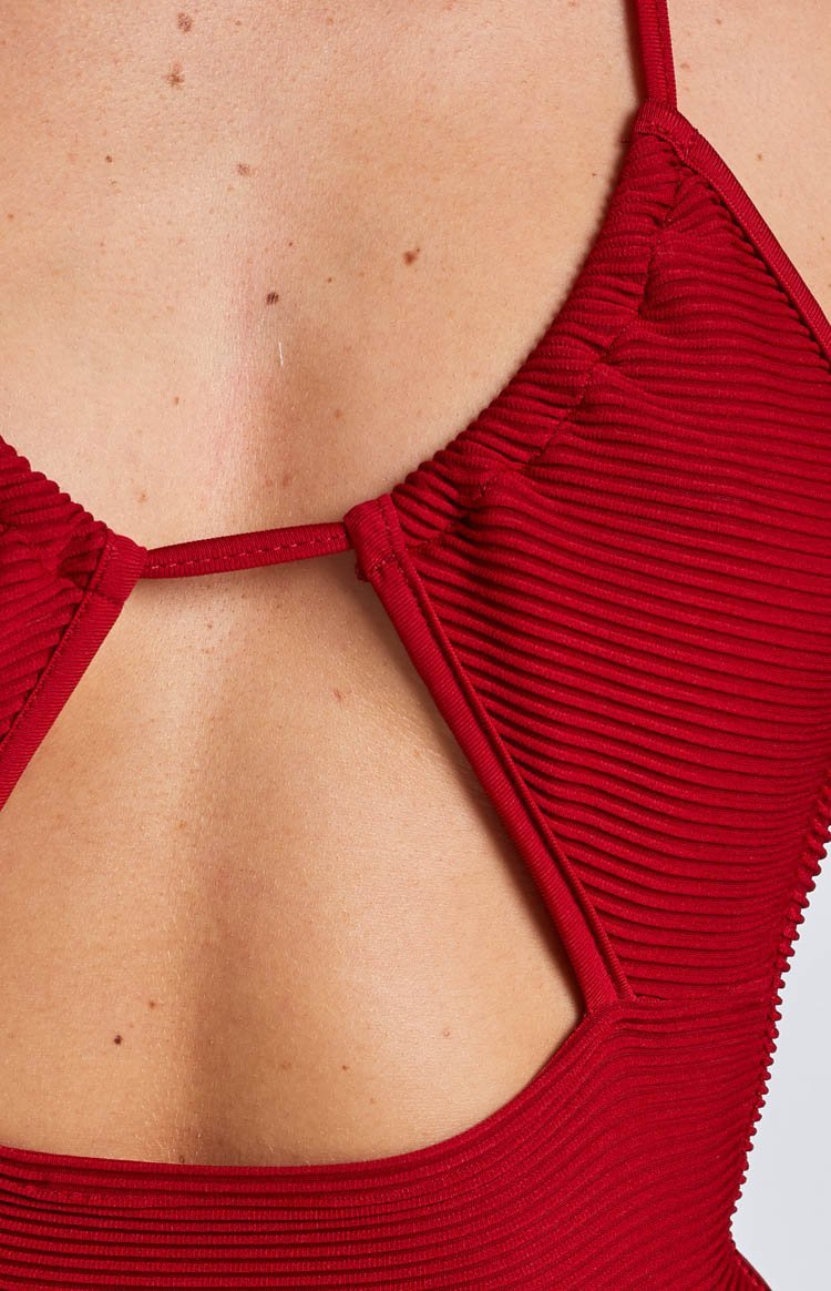 Ali Red Mini Dress-Vavasi.All Rights Reserved.
