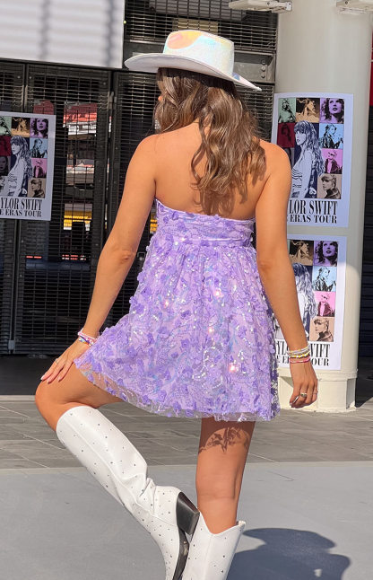 Alison Purple Mini Dress-Vavasi.All Rights Reserved.