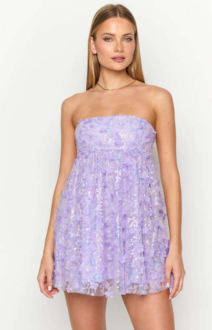 Alison Purple Mini Dress-Vavasi.All Rights Reserved.