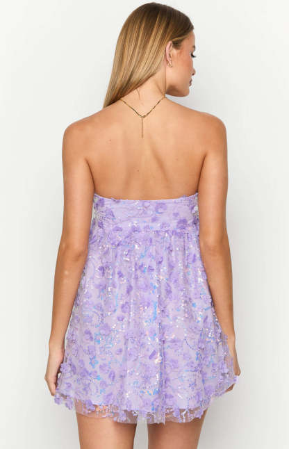 Alison Purple Mini Dress-Vavasi.All Rights Reserved.