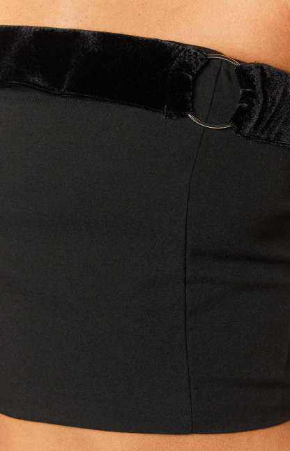 Alistair Black Strapless Belt Top-Vavasi.All Rights Reserved.