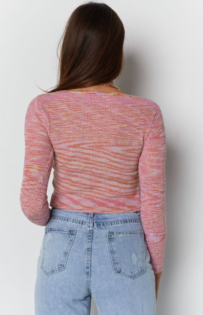 All The Feels Tie Top Pink-Vavasi.All Rights Reserved.